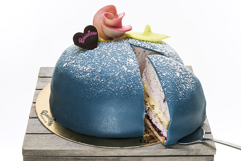 Blå Marsipan Tårta Recept